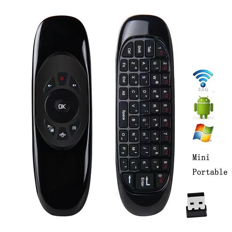 Controle Mini Teclado Air Mouse Wireless Sem Fio Android em