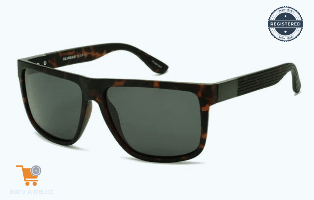 Óculos de Sol Quadrado Polarizado Unissex UV400 - BRvarejo.net