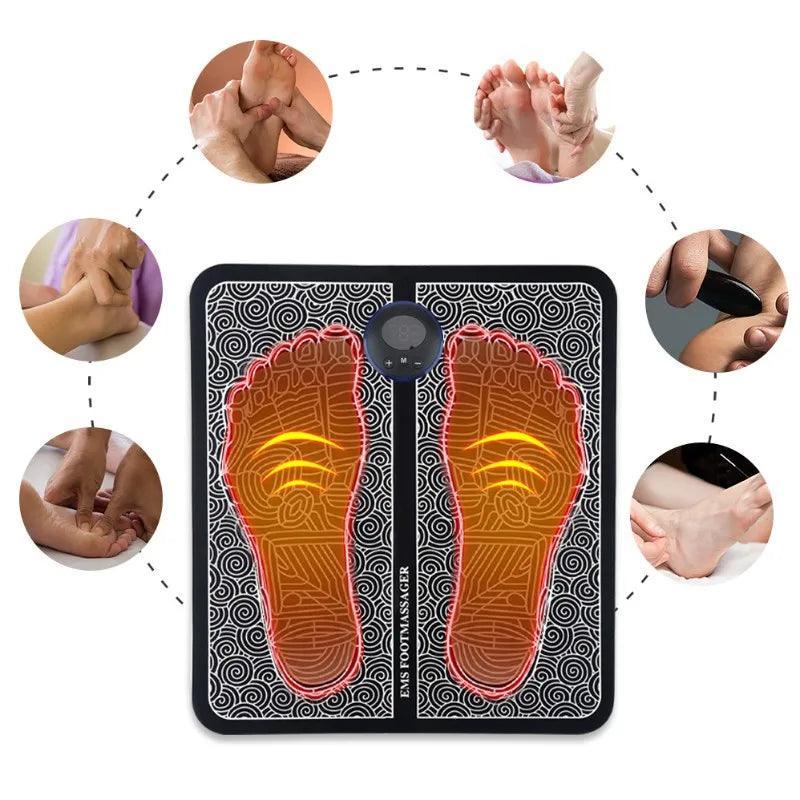 Massageador Elétrico Para Pés Tapete Terapêutico Muscular - BRvarejo.net