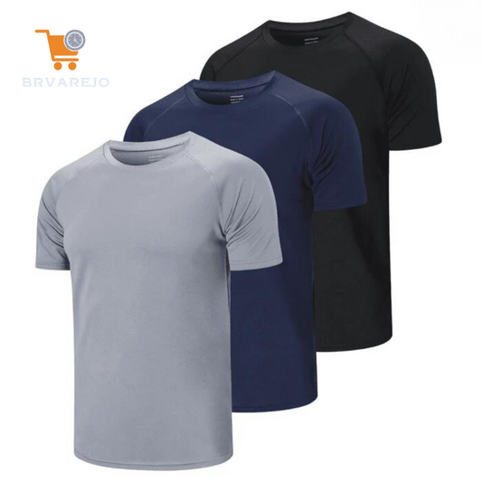 Kit 3 Camisetas Masculina Esportiva Dry Fit Anti Suor Academia Treino Corrida - BRvarejo.net