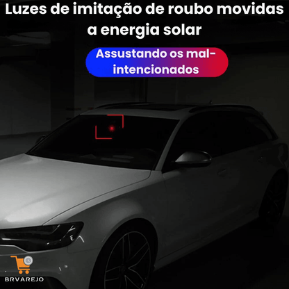 Luz de Segurança Falsa para Carro Alarme Solar Sem fio Anti Roubo