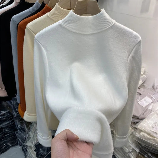 Suéter feminino de Lã Peluciado Coleção Inverno 2023 - BRvarejo
