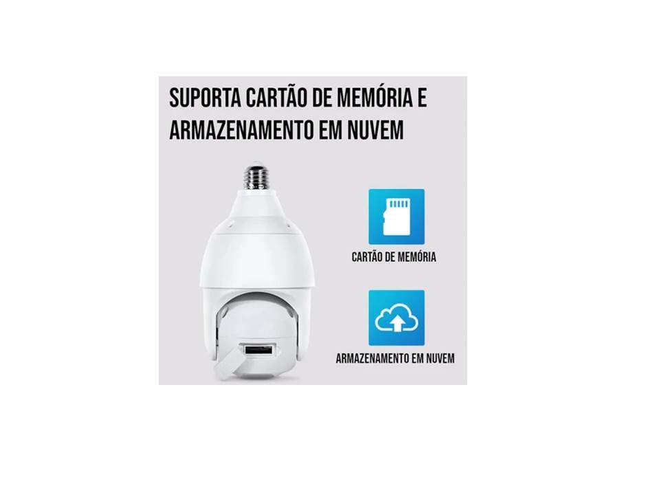 Câmera Portátil digital Led HD WI-FI 360º - BRvarejo